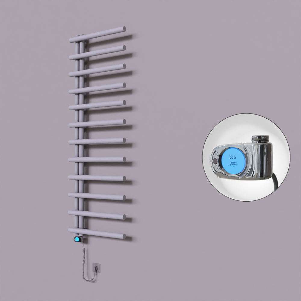 Tuna Dekoratif Elektrikli Havlupan 600x1750 Gri (Musa Termostat) 900W - 1