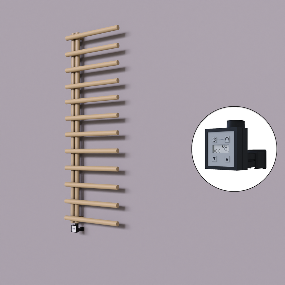 Tuna Dekoratif Elektrikli Havlupan 600x1750 Kapuçino (KTX3 Termostat) 1000W - 1