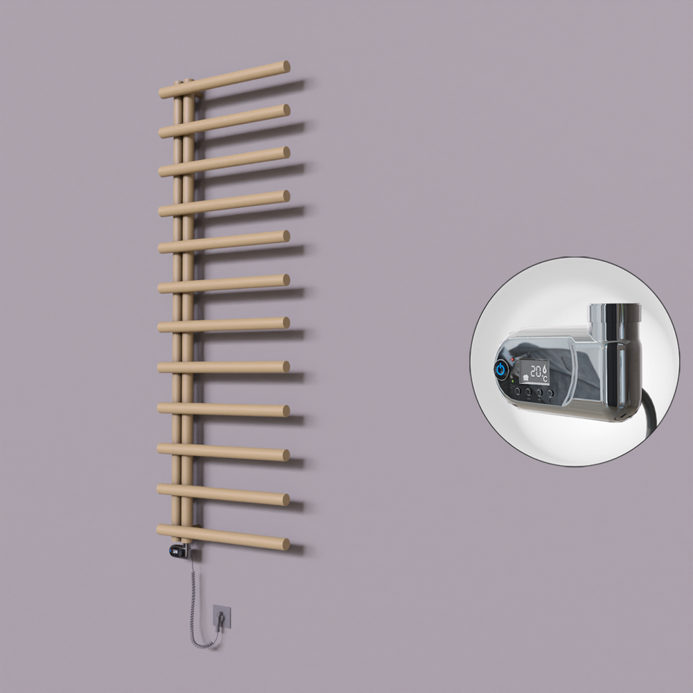 Tuna Dekoratif Elektrikli Havlupan 600x1750 Kapuçino (Thesis Termostat) 900W - 1