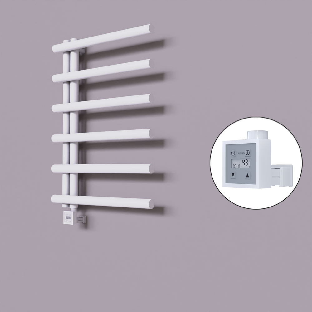 Tuna Dekoratif Elektrikli Havlupan 600x850 Beyaz (KTX3 Termostat) 300W - 1