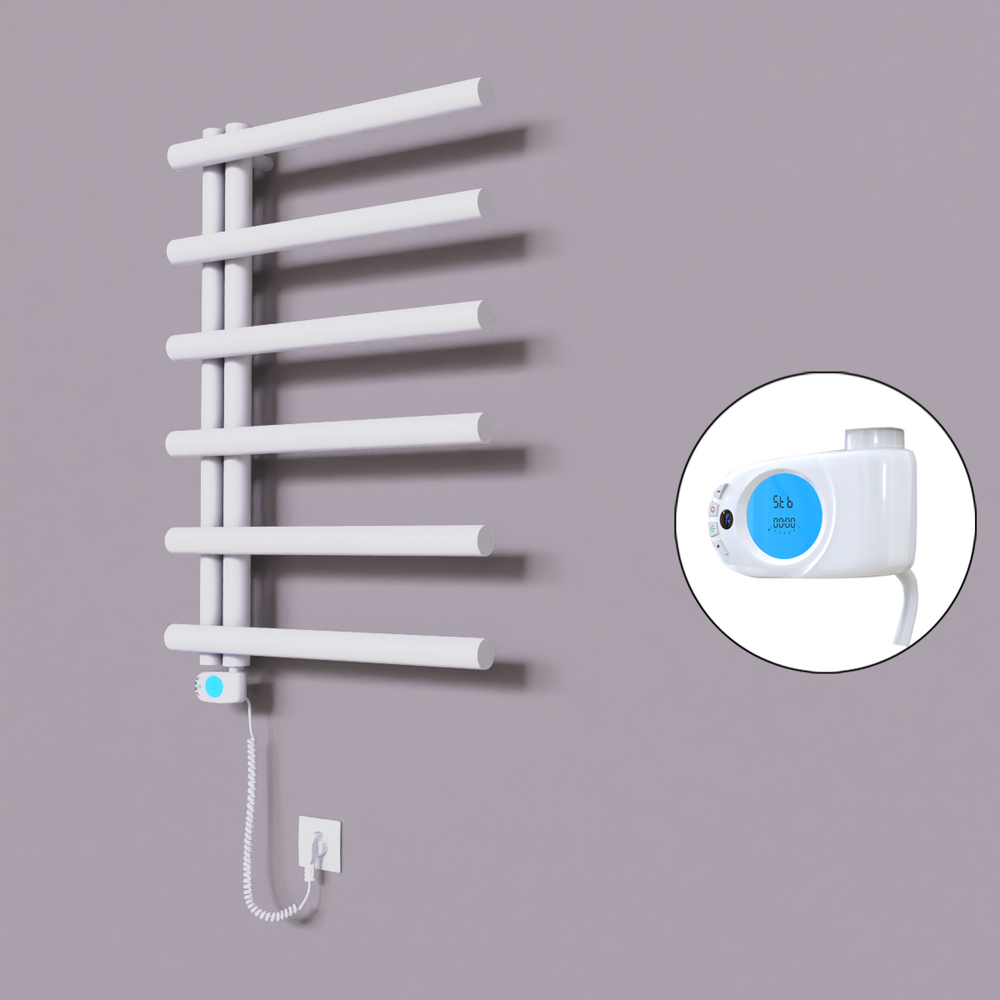 Tuna Dekoratif Elektrikli Havlupan 600x850 Beyaz (Musa Termostat) 300W - 1