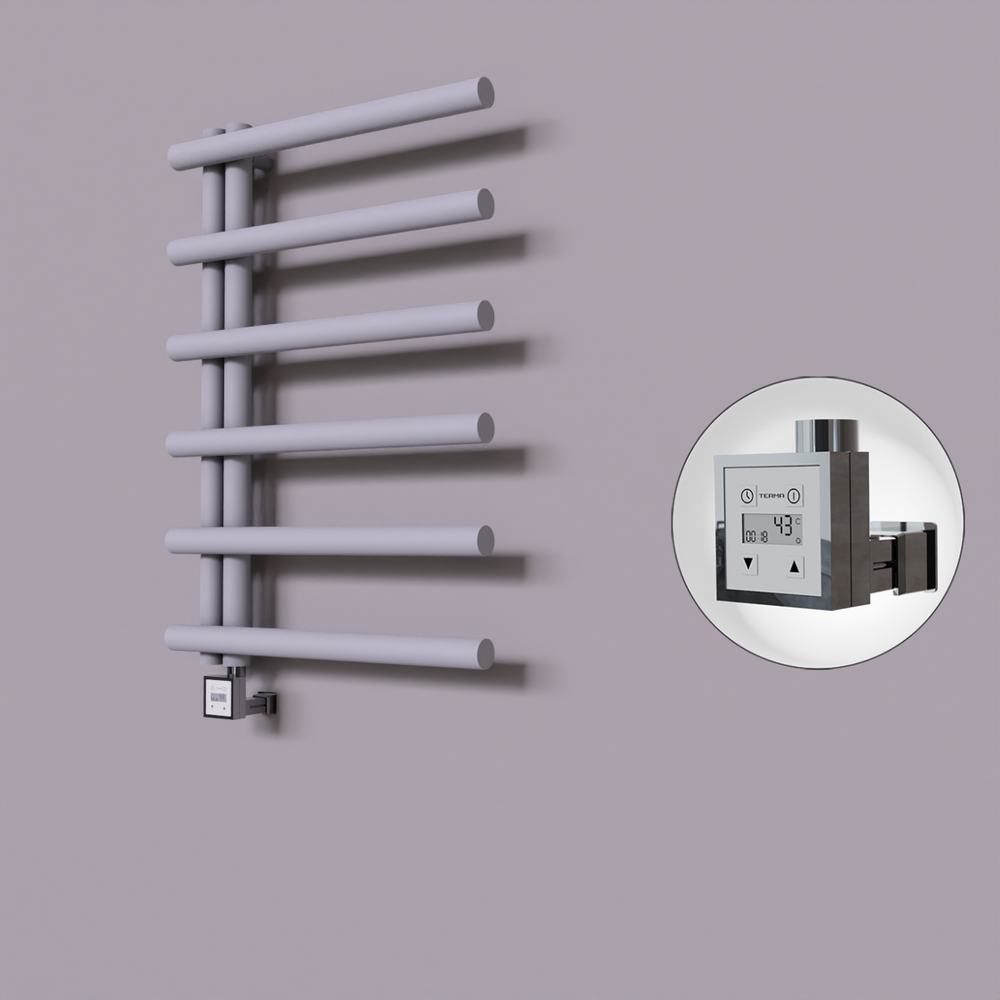 Tuna Dekoratif Elektrikli Havlupan 600x850 Gri (KTX3 Termostat) 300W - 1