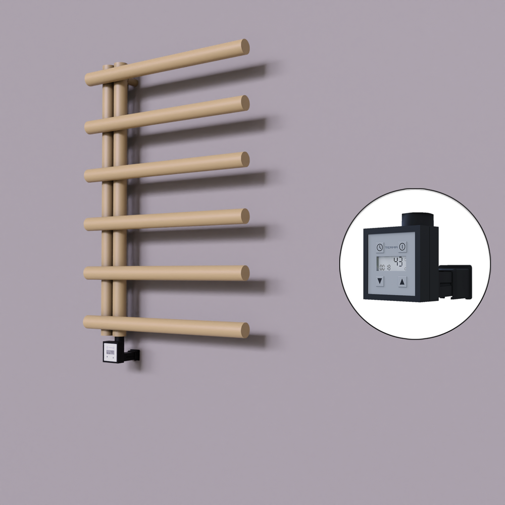 Tuna Dekoratif Elektrikli Havlupan 600x850 Kapuçino (KTX3 Termostat) 300W - 1