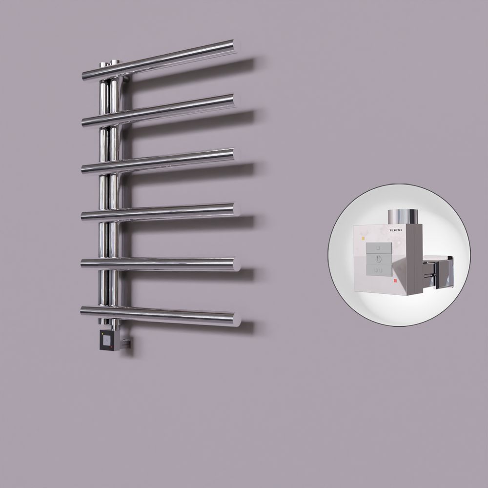 Tuna Dekoratif Elektrikli Havlupan 600x850 Krom (KTX1 Termostat) 200W - 1