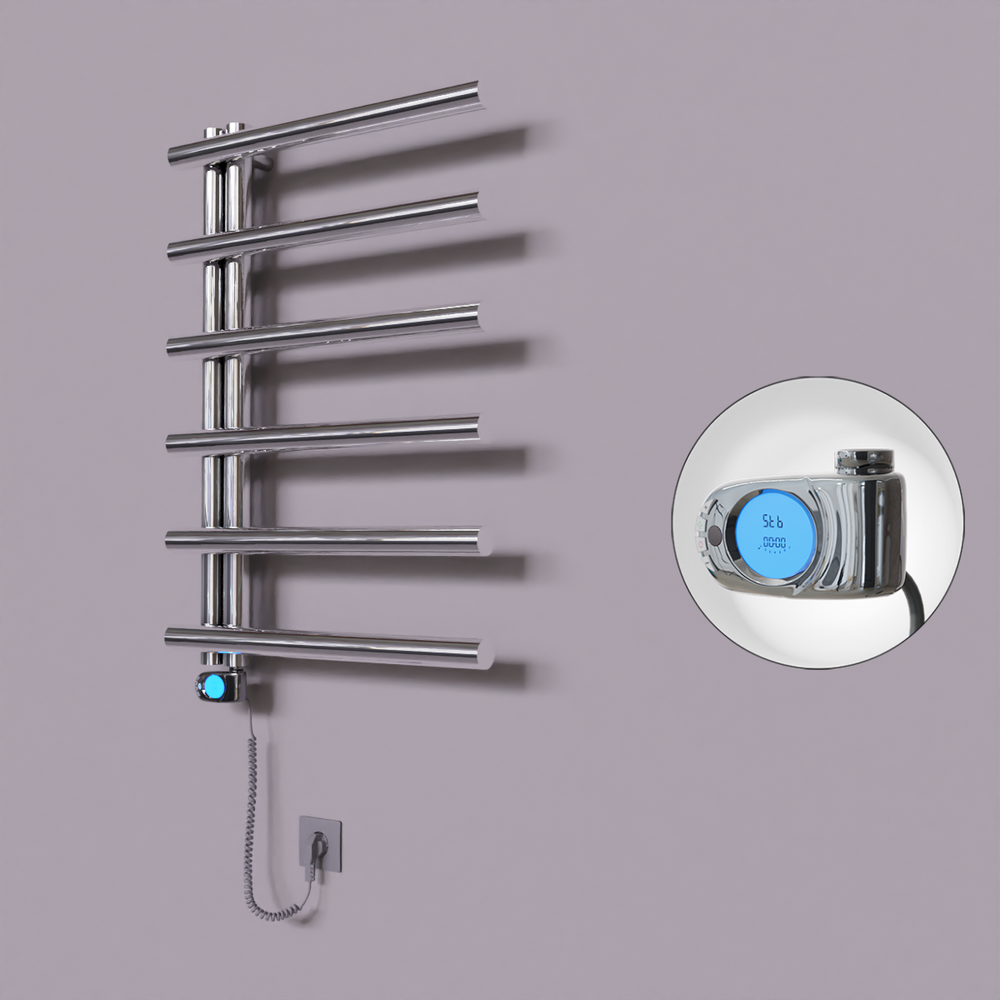 Tuna Dekoratif Elektrikli Havlupan 600x850 Krom (Musa Termostat) 200W - 1