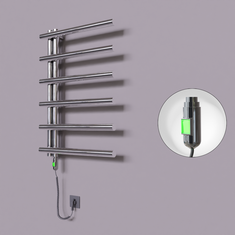 Tuna Dekoratif Elektrikli Havlupan 600x850 Krom (On/Off Düğmeli) 200W - 1
