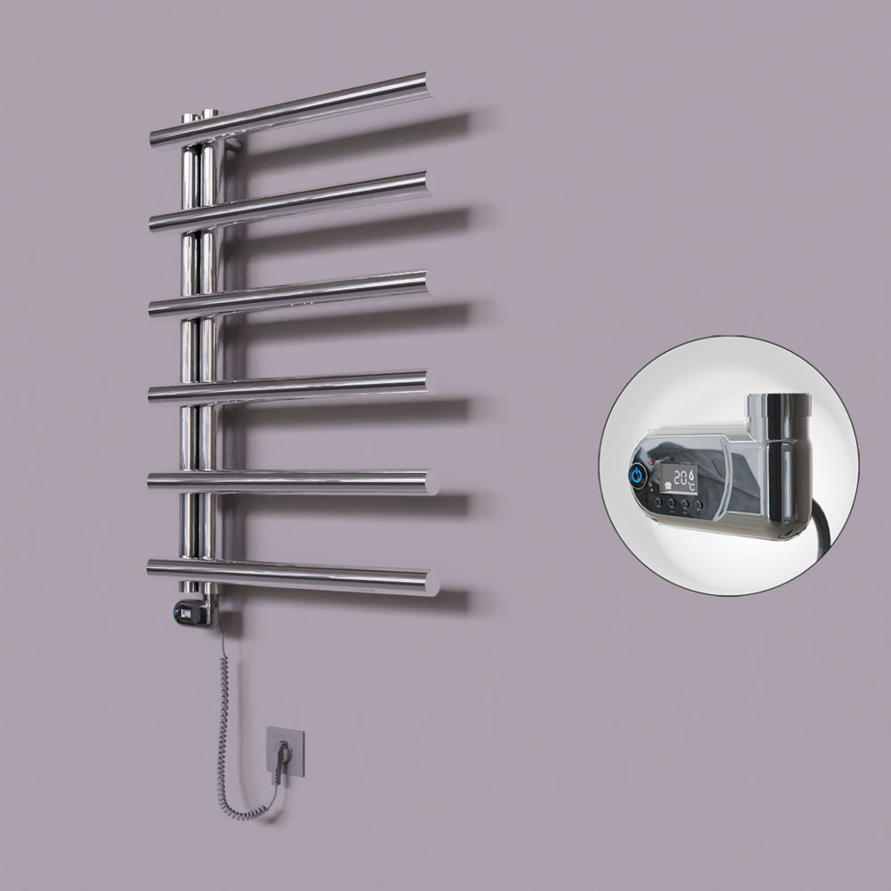Tuna Dekoratif Elektrikli Havlupan 600x850 Krom (Thesis Termostat) 200W - 1