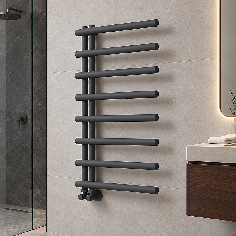 Tuna Sèche-serviettes Décoratif 600x1150 Anthracite Foncé