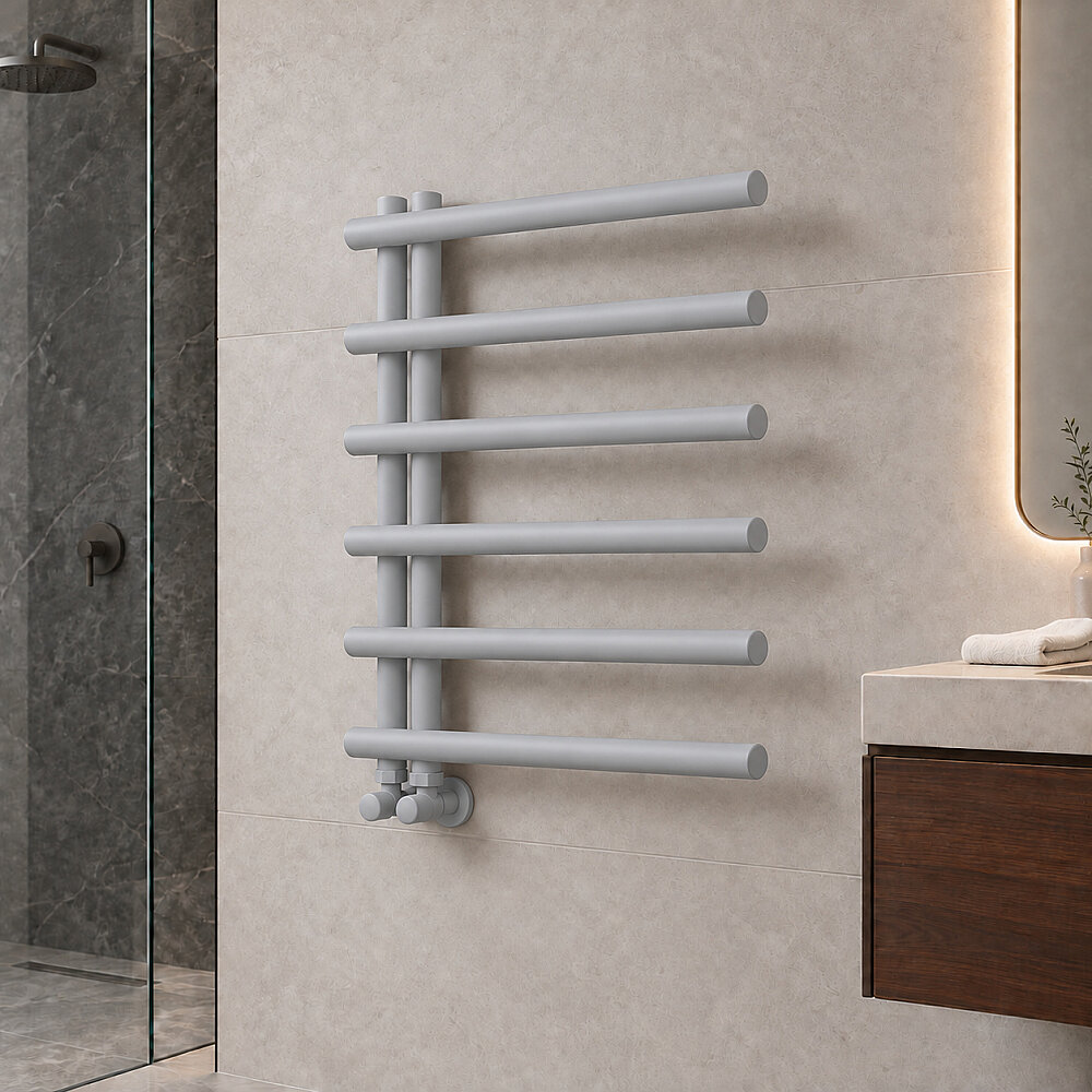 Tuna Sèche-serviettes Décoratif 600x850 Gris - 1