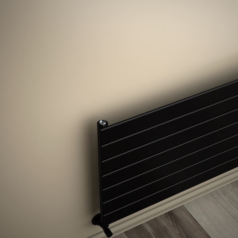 Type 10H Decorative Radiator 514x2600 Matte Black (Thin Radiator) - 1