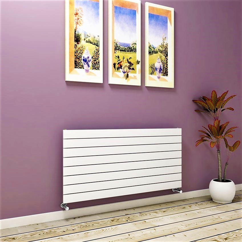 Type 10H Decorative Radiator 588x1200 White (Thin Radiator) - 1