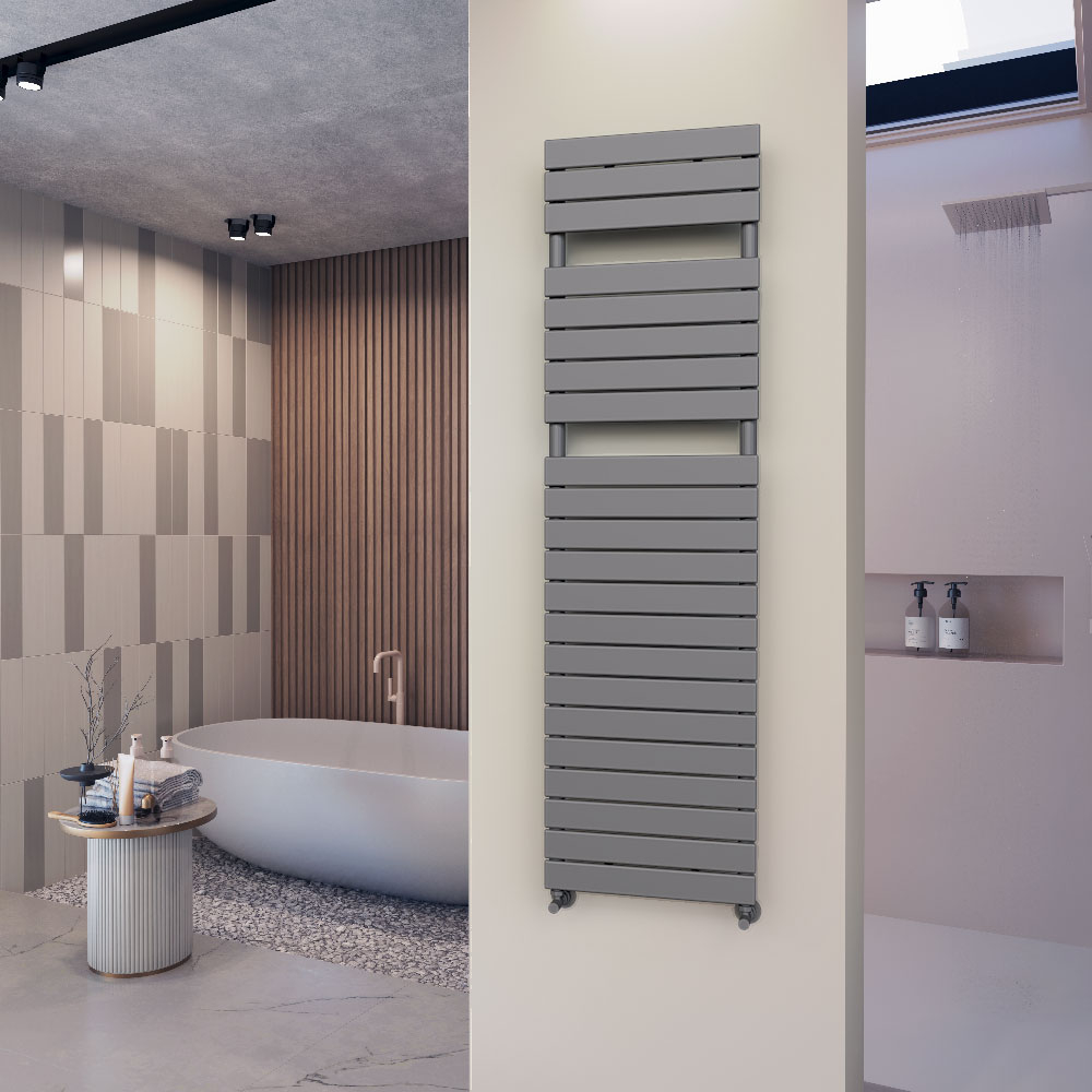 Tip 10H Decorative Towel Rail 500x1772 Anthracite - 4