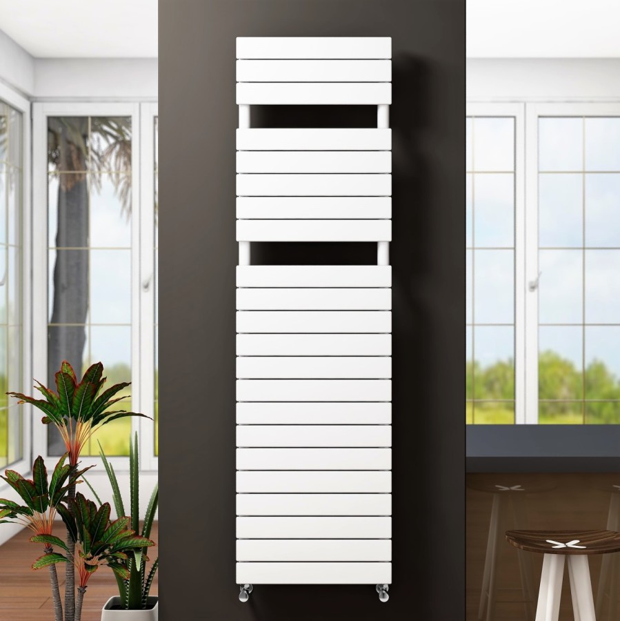 Tip 10H Decorative Towel Rail 500x1772 White - 2