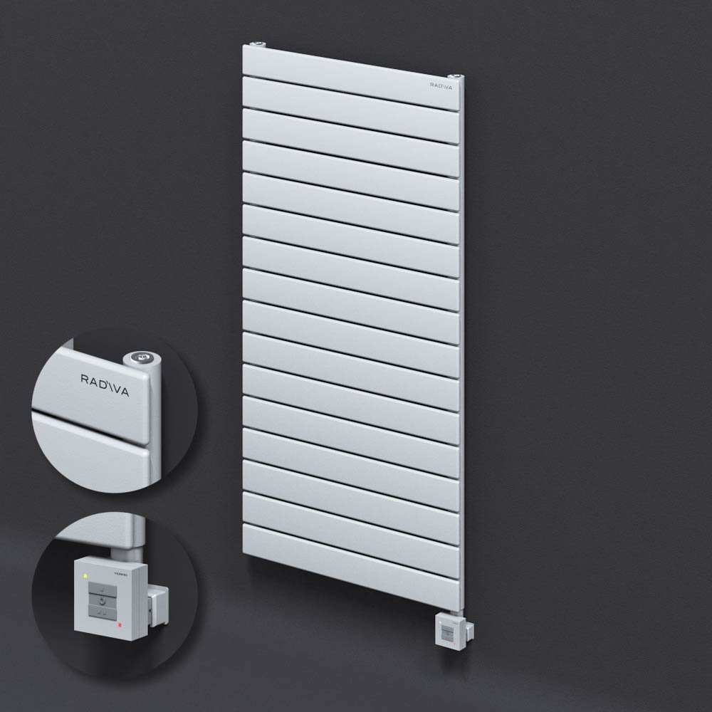 Type 10H Electric Steel Decorative Radiator 1180x600 White (KTX1 Thermostat) 1000W - 1