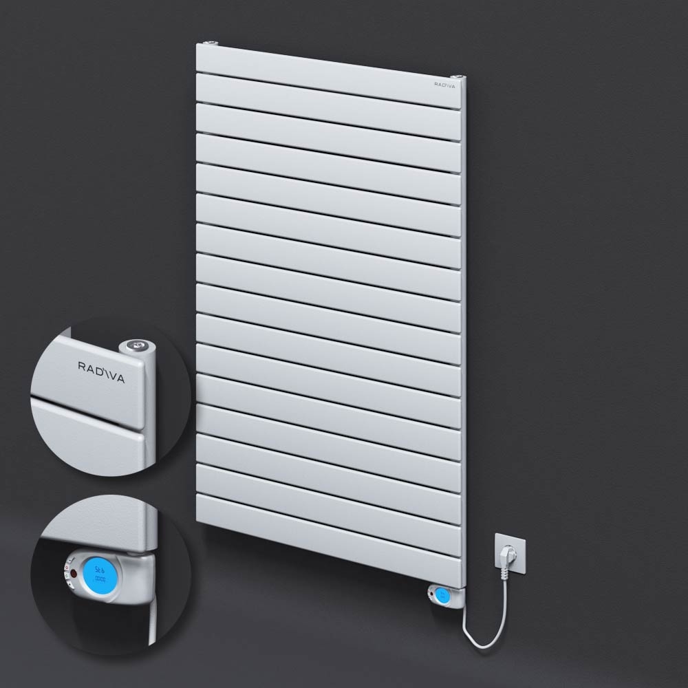 Type 10H Electric Steel Decorative Radiator 1180x800 White (Musa Thermostat) 1200W - 1