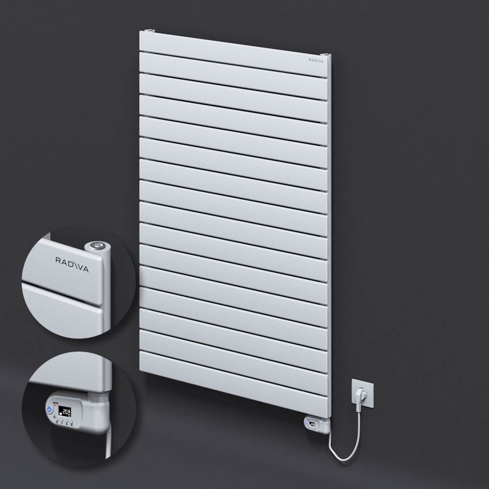 Type 10H Electric Steel Decorative Radiator 1180x800 White (Thesis Thermostat) 900W - 1