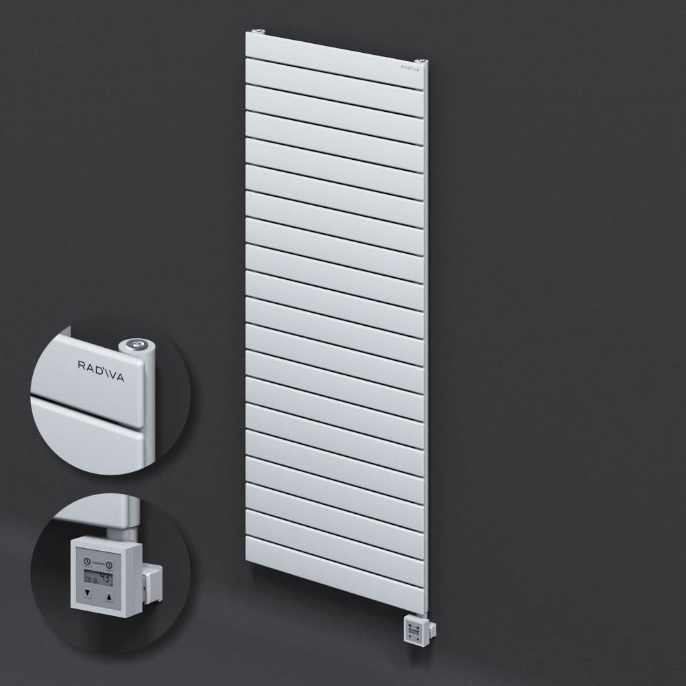 Type 10H Electric Steel Decorative Radiator 1476x600 White (KTX3 Thermostat) 1000W - 1