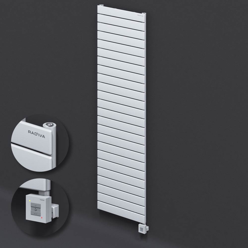 Type 10H Electric Steel Decorative Radiator 1772x500 White (KTX1 Thermostat) 1000W 