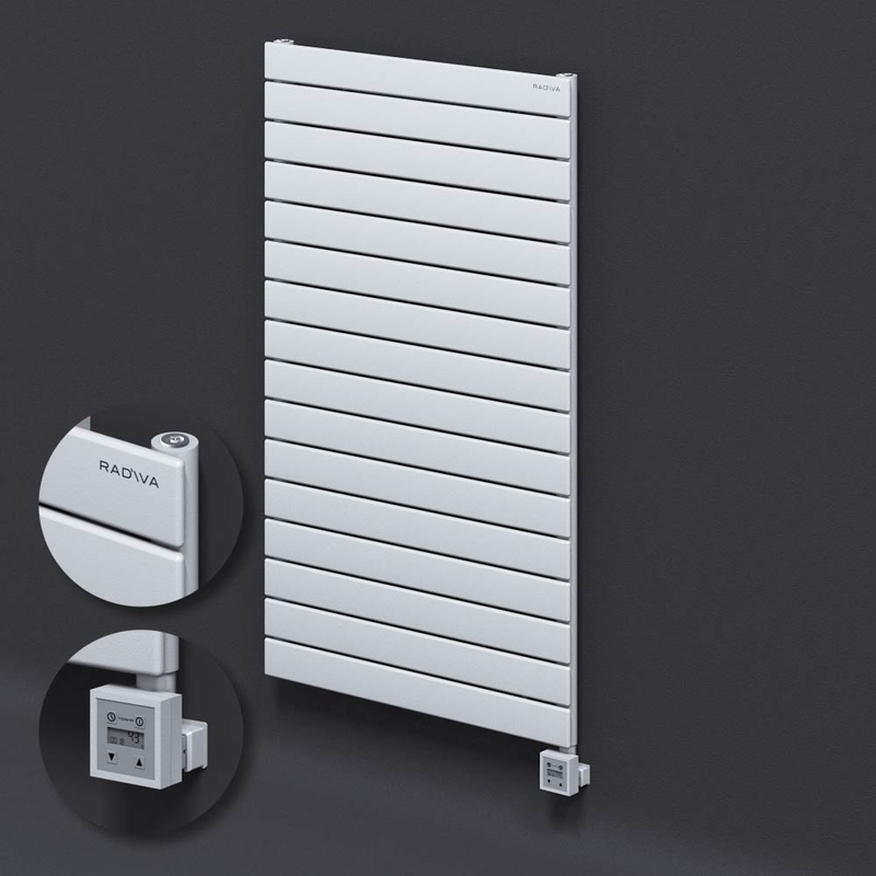 Type 10H Electric Steel Radiateur Décoratif 1180x700 Blanc (KTX3 Thermostat) 1000W