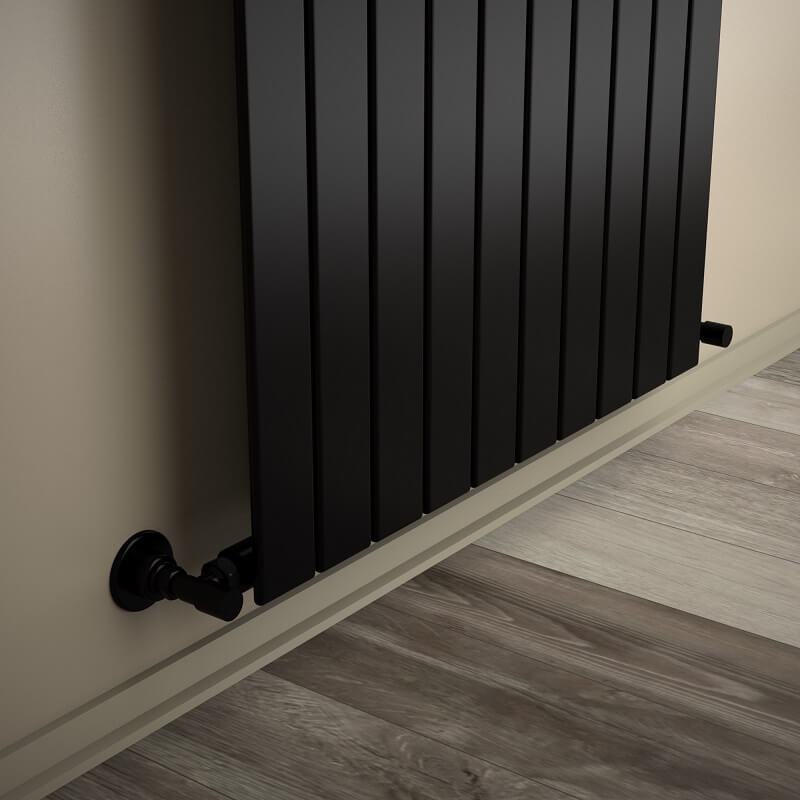 Type 10V Decorative Radiator 1800x736 Matte Black - 1