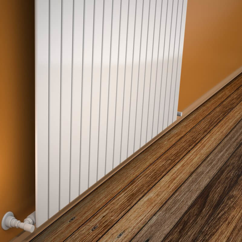 Type 10V Decorative Radiator 400x1402 White - 1