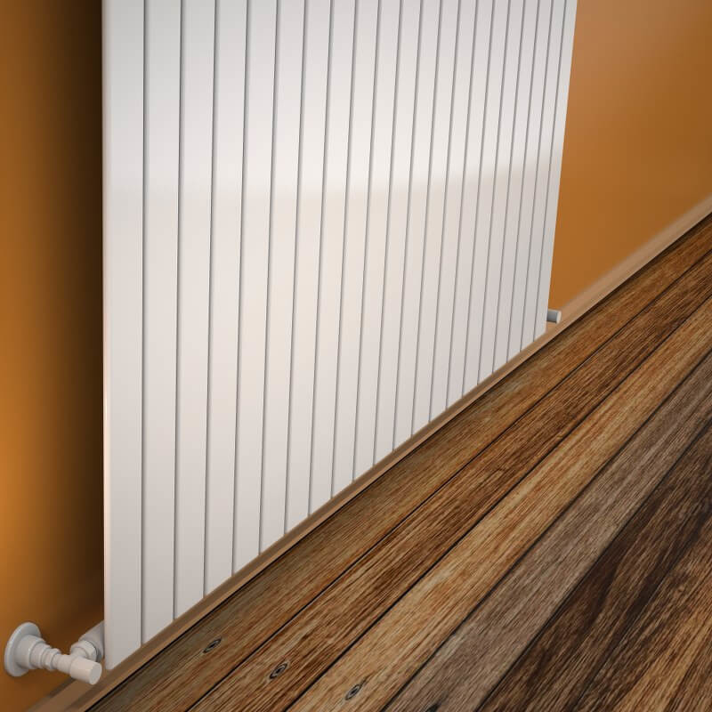 Type 10V Decorative Radiator 400x1550 White - 1