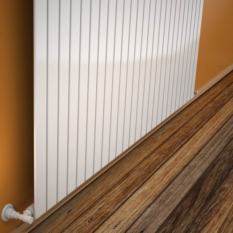 Type 10V Decorative Radiator 400x1846 White - 1