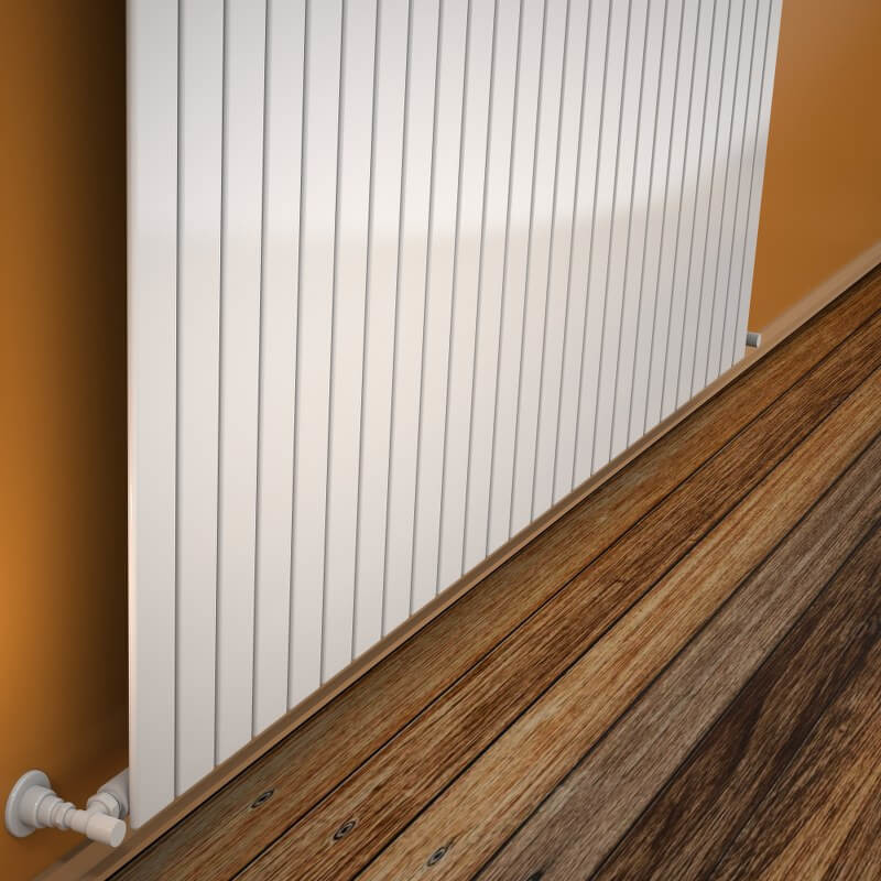 Type 10V Decorative Radiator 400x1920 White - 1