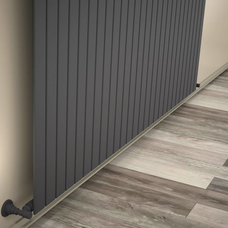 Type 10V Decorative Radiator 400x1994 Anthracite - 1