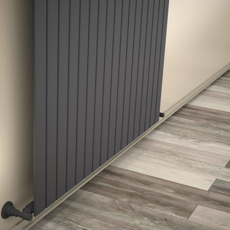 Type 10V Decorative Radiator 500x1254 Anthracite - 1