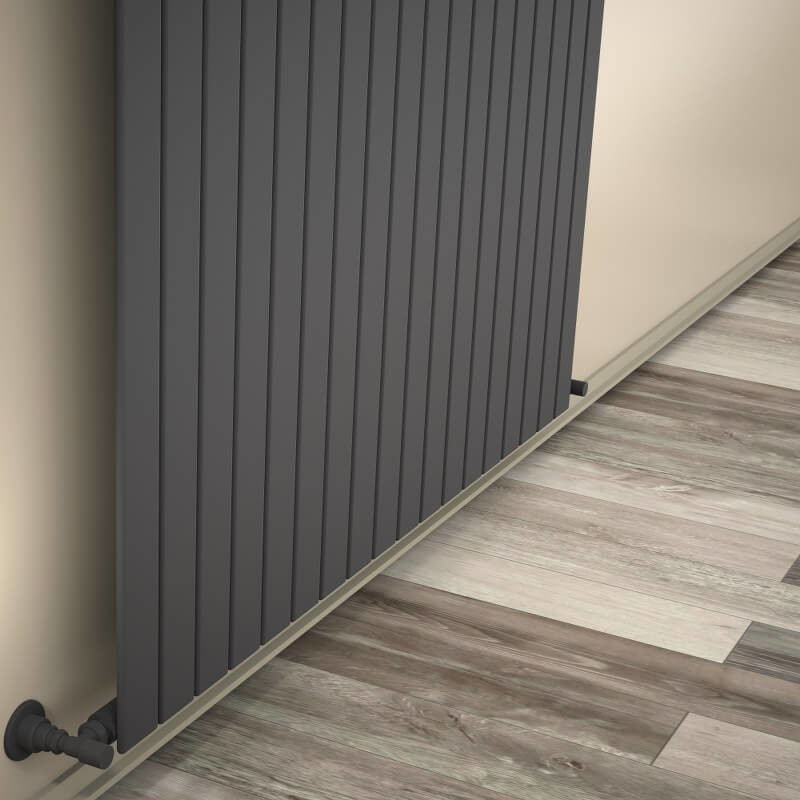 Type 10V Decorative Radiator 500x1328 Anthracite - 1