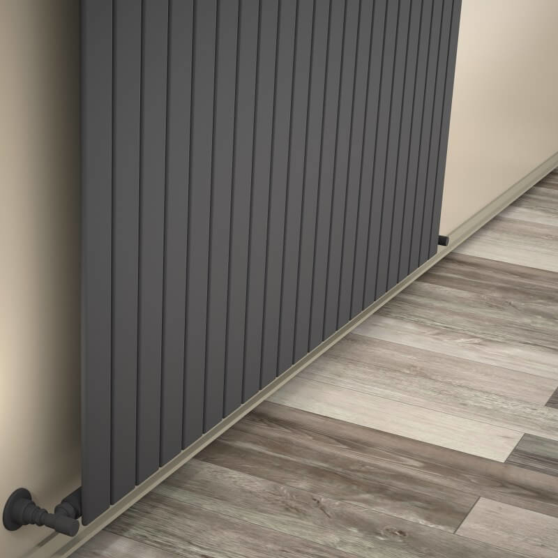 Type 10V Decorative Radiator 500x1624 Anthracite 