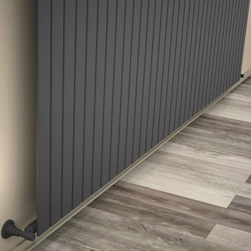 Type 10V Decorative Radiator 500x2586 Anthracite - 1