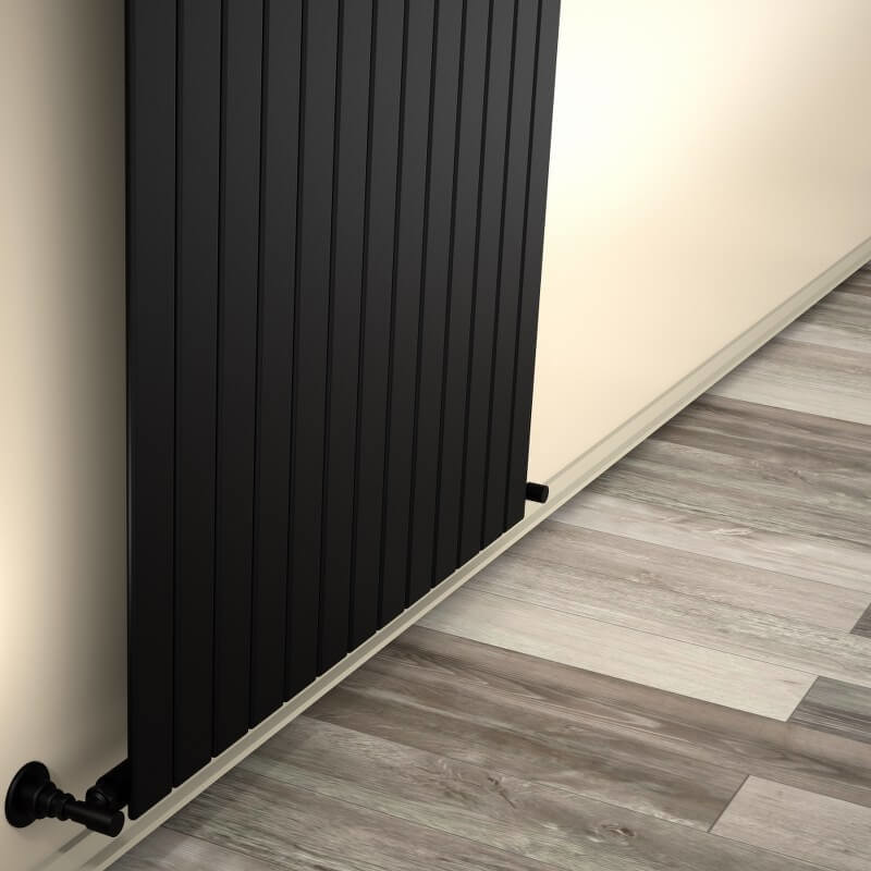 Type 10V Decorative Radiator 600x958 Matte Black - 1