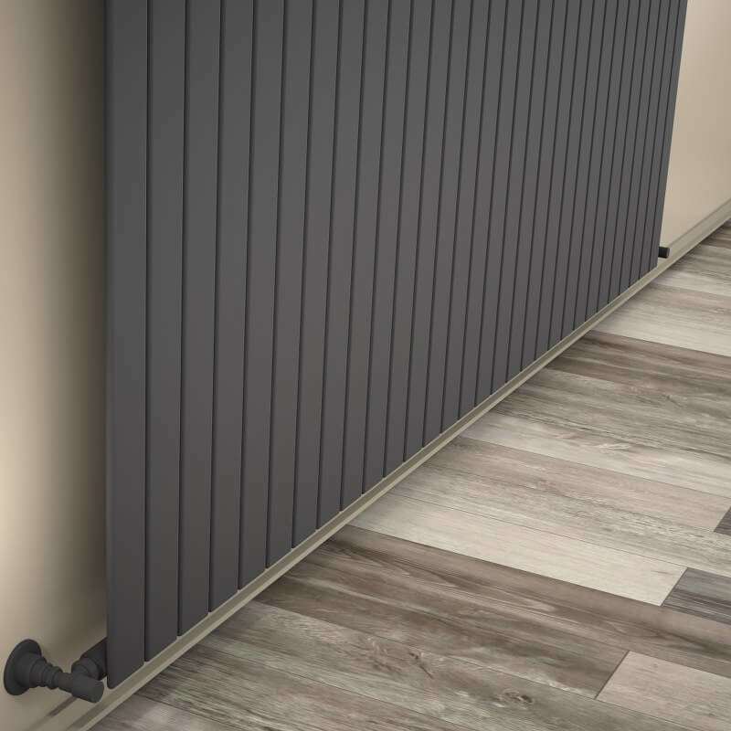 Type 10V Decorative Radiator 900x2216 Anthracite - 1