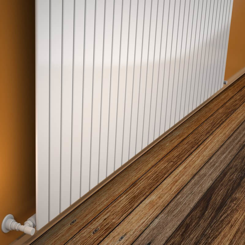 Type 10V Decorative Radiator 900x2290 White - 1