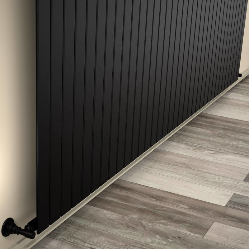 Type 10V Decorative Radiator 900x2586 Matte Black - 1