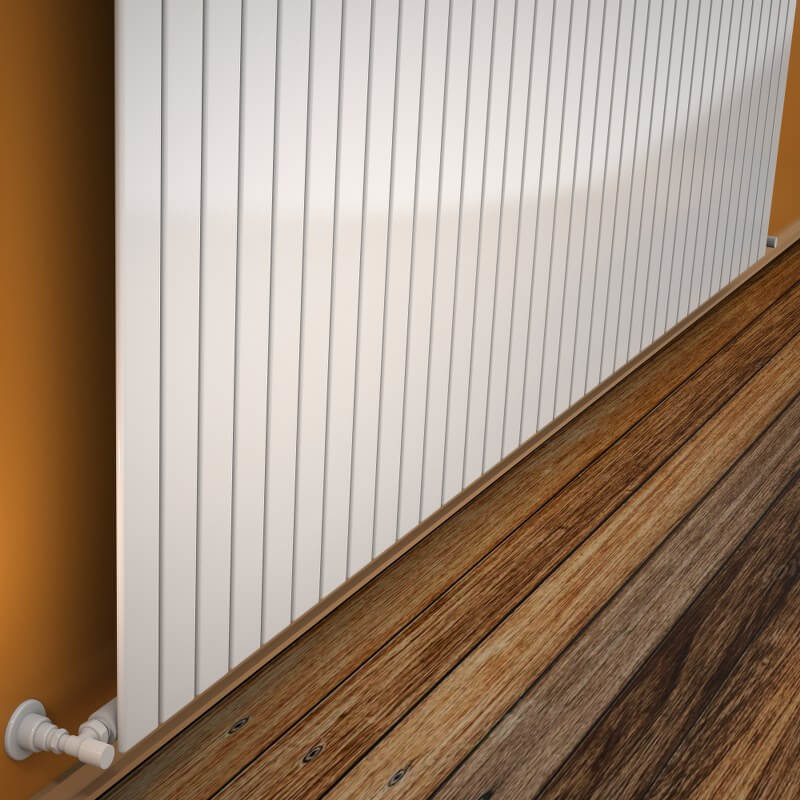 Type 10V Decorative Radiator 900x2586 White 
