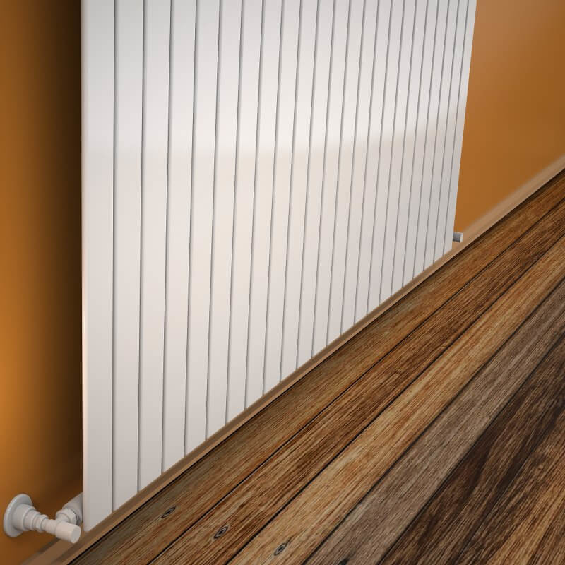Type 10V Radiateur Décoratif 400x1624 Blanc - 1