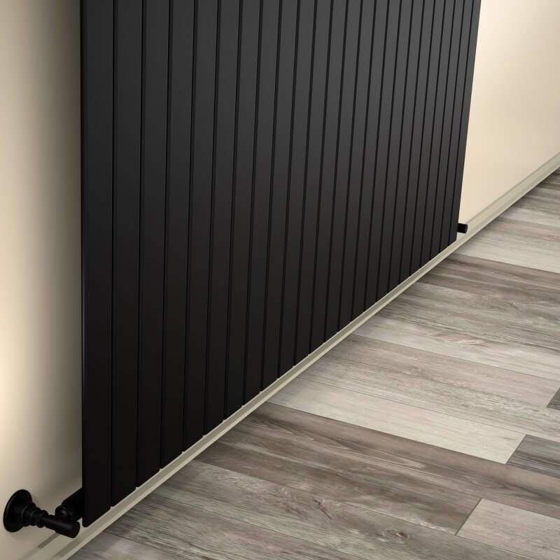 Type 10V Radiateur Décoratif 400x1772 Noir mat