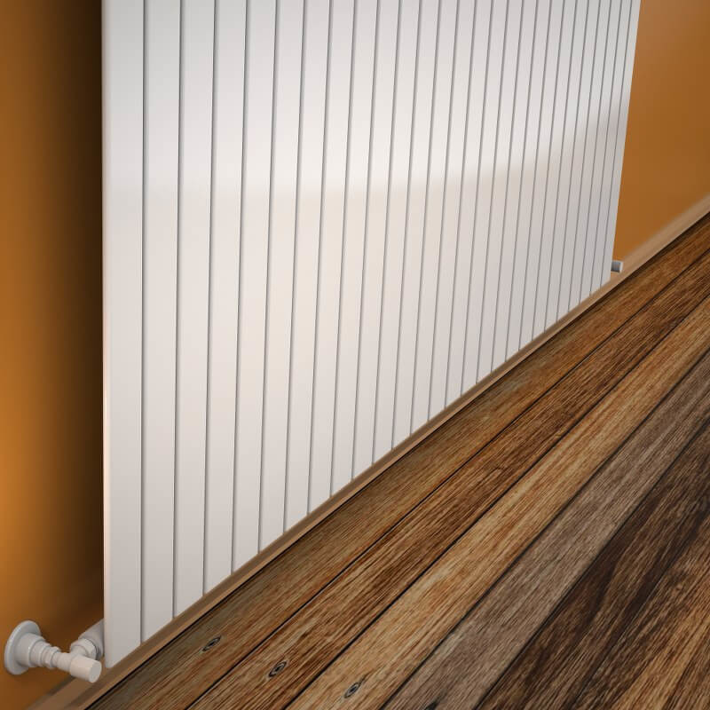 Type 10V Radiateur Décoratif 400x1994 Blanc - 1