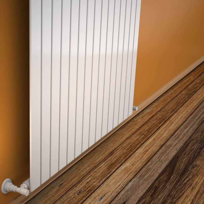Type 10V Radiateur Décoratif 500x1106 Blanc - 1