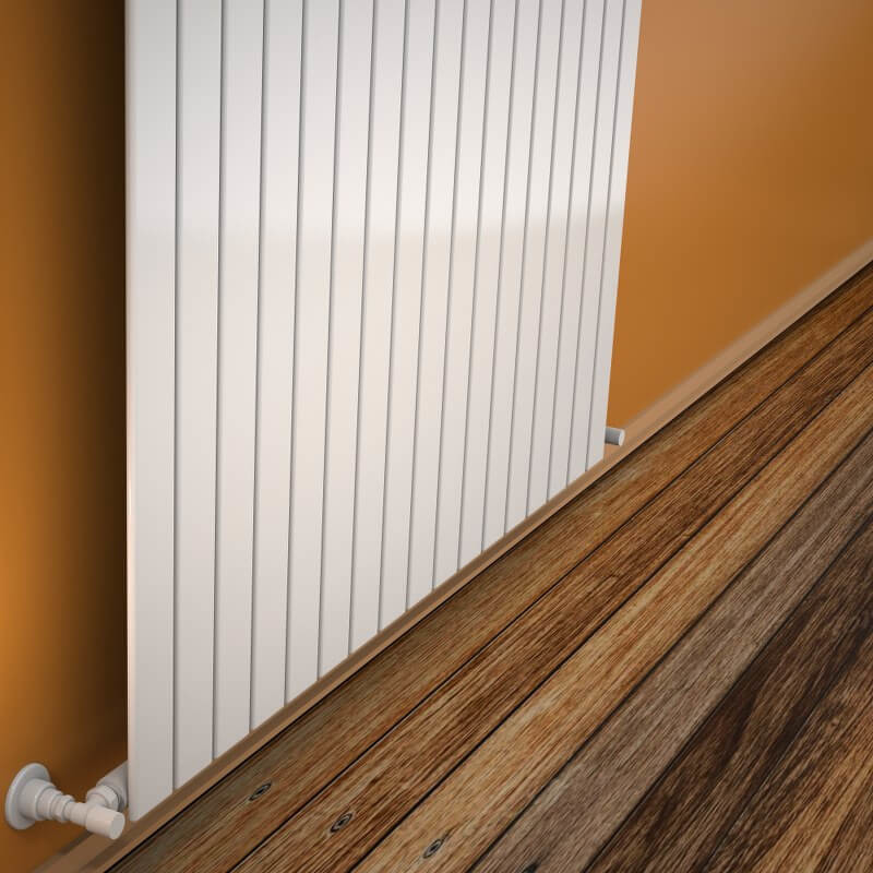 Type 10V Radiateur Décoratif 500x1254 Blanc - 1