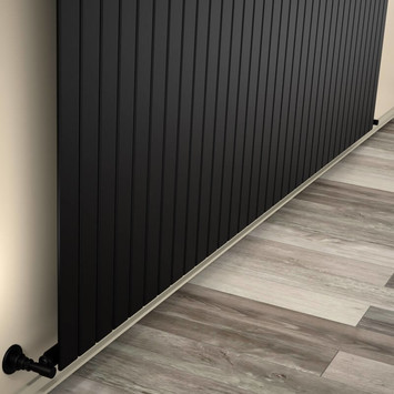 Type 10V Radiateur Décoratif 500x2512 Noir mat - 1