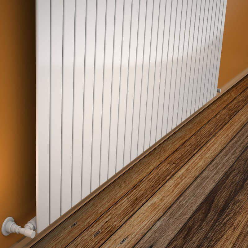 Type 10V Radiateur Décoratif 600x2068 Blanc - 1