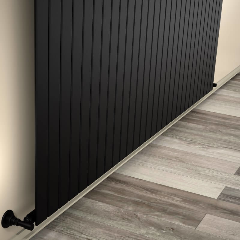 Type 10V Radiateur Décoratif 600x2142 Noir mat