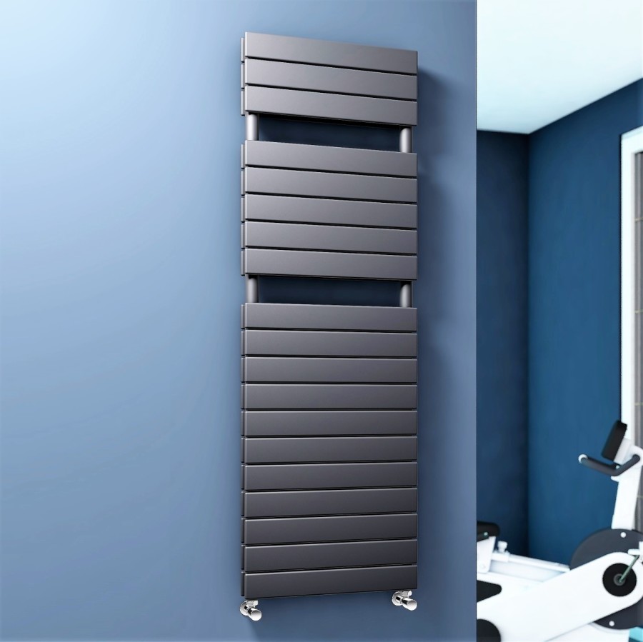 Tip 20H Decorative Towel Rail 500x1550 Anthracite - 2