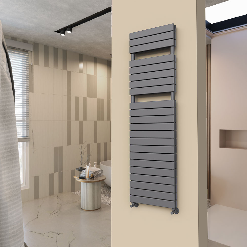 Tip 20H Decorative Towel Rail 500x1772 Anthracite - 4