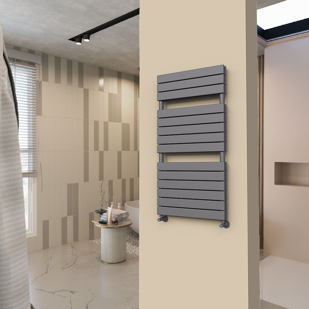 Tip 20H Decorative Towel Rail 600x1180 Anthracite - 4