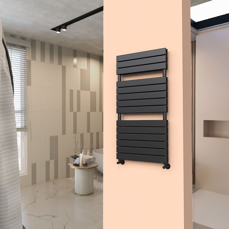 Tip 20H Decorative Towel Rail 600x1180 Black